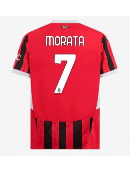 AC Milan Alvaro Morata #7 Domaci Dres 2024-25 Kratak Rukavima